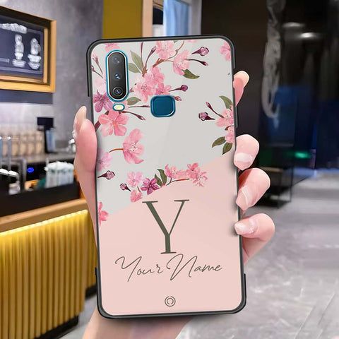 Vivo Y17 Cover - Onation Your Name Series - HQ Ultra Shine Premium Infinity Glass Soft Silicon Borders Case
