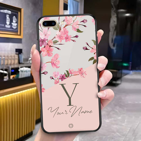 iPhone 8 Plus / 7 Plus - Onation Your Name Series - HQ Ultra Shine Premium Infinity Glass Soft Silicon Borders Case