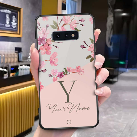 Samsung Galaxy S10e Cover - Onation Your Name Series - HQ Ultra Shine Premium Infinity Glass Soft Silicon Borders Case