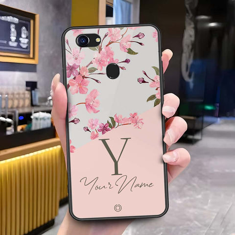 Oppo F5 Cover - Onation Your Name Series - HQ Ultra Shine Premium Infinity Glass Soft Silicon Borders Case