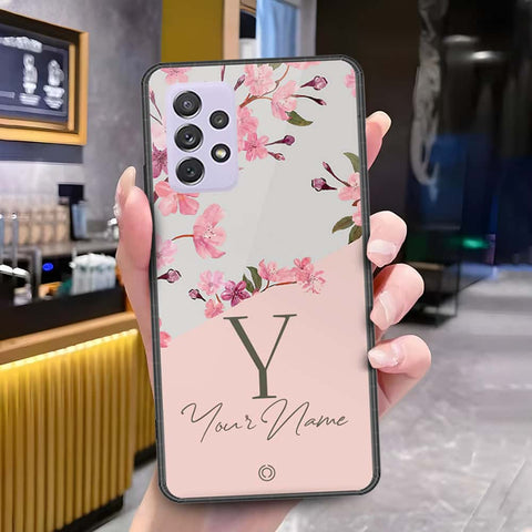 Samsung Galaxy A72 Cover - Onation Your Name Series - HQ Ultra Shine Premium Infinity Glass Soft Silicon Borders Case