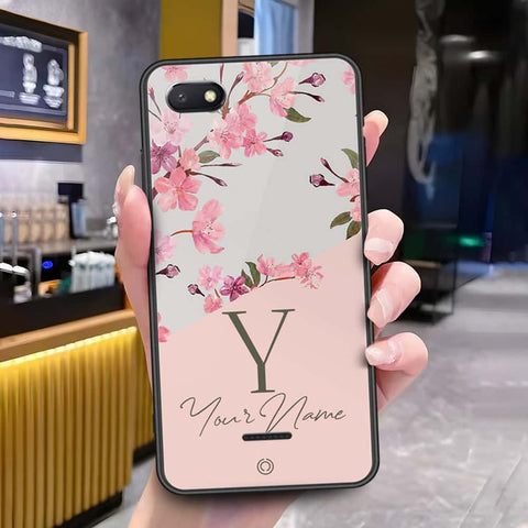 Xiaomi Redmi 6A Cover - Onation Your Name Series - HQ Ultra Shine Premium Infinity Glass Soft Silicon Borders Case