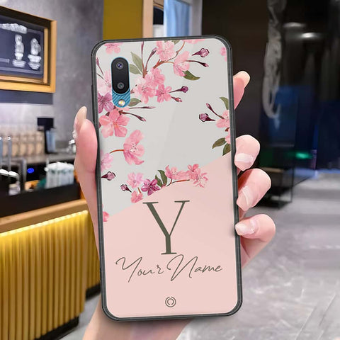 Samsung Galaxy M02 Cover - Onation Your Name Series - HQ Ultra Shine Premium Infinity Glass Soft Silicon Borders Case