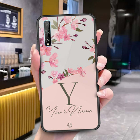 Huawei Y8p Cover - Onation Your Name Series - HQ Ultra Shine Premium Infinity Glass Soft Silicon Borders Case