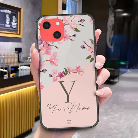 iPhone 13 Mini Cover - Onation Your Name Series - HQ Ultra Shine Premium Infinity Glass Soft Silicon Borders Case