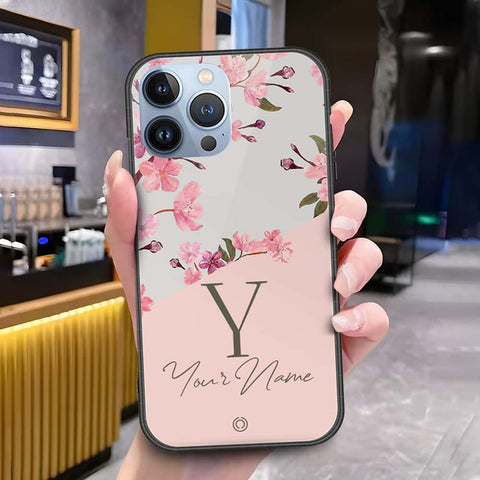 iPhone 13 Pro Max Cover - Onation Your Name Series - HQ Ultra Shine Premium Infinity Glass Soft Silicon Borders Case