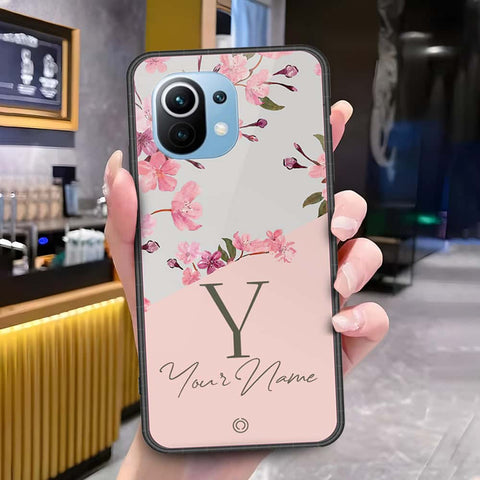Xiaomi Mi 11 Cover - Onation Your Name Series - HQ Ultra Shine Premium Infinity Glass Soft Silicon Borders Case