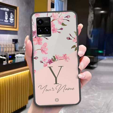 Vivo Y33s Cover - Onation Your Name Series - HQ Ultra Shine Premium Infinity Glass Soft Silicon Borders Case