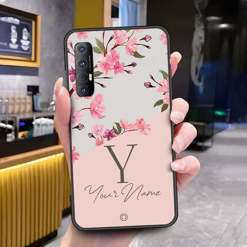 Oppo Reno 3 Pro Cover - Onation Your Name Series - HQ Ultra Shine Premium Infinity Glass Soft Silicon Borders Case