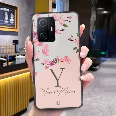 Xiaomi 11T Cover - Onation Your Name Series - HQ Ultra Shine Premium Infinity Glass Soft Silicon Borders Case