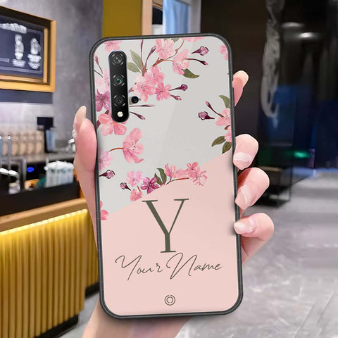 Honor 20 Cover - Onation Your Name Series - HQ Ultra Shine Premium Infinity Glass Soft Silicon Borders Case