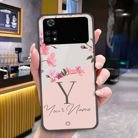 Xiaomi Poco M4 Pro Cover - Onation Your Name Series - HQ Ultra Shine Premium Infinity Glass Soft Silicon Borders Case