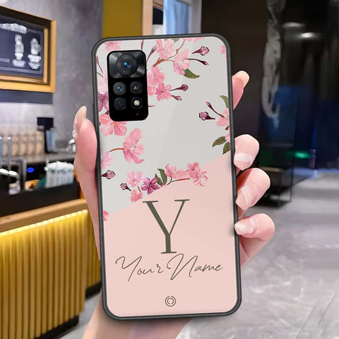 Xiaomi Redmi Note 11 Pro Cover - Onation Your Name Series - HQ Ultra Shine Premium Infinity Glass Soft Silicon Borders Case