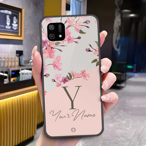 Oppo A16e Cover - Onation Your Name Series - HQ Ultra Shine Premium Infinity Glass Soft Silicon Borders Case