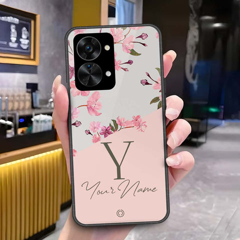 OnePlus Nord 2T Cover - Onation Your Name Series - HQ Ultra Shine Premium Infinity Glass Soft Silicon Borders Case