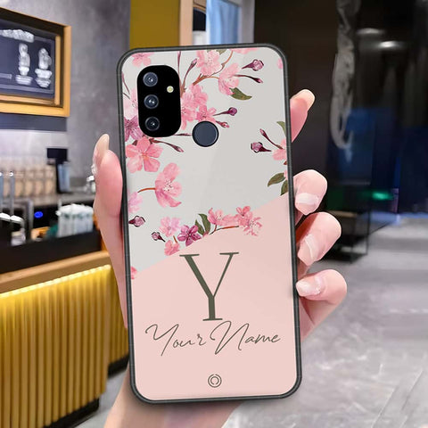 OnePlus Nord N100 Cover - Onation Your Name Series - HQ Ultra Shine Premium Infinity Glass Soft Silicon Borders Case