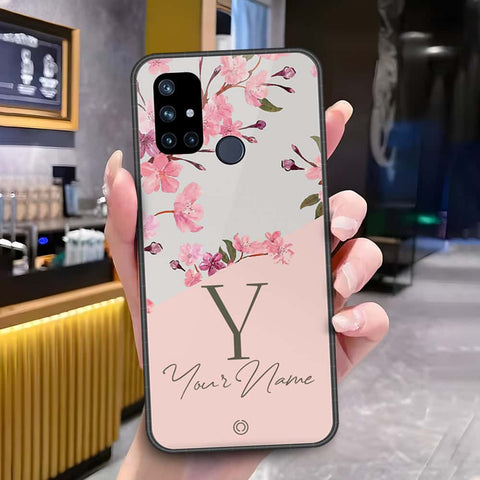 OnePlus Nord N10 Cover - Onation Your Name Series - HQ Ultra Shine Premium Infinity Glass Soft Silicon Borders Case