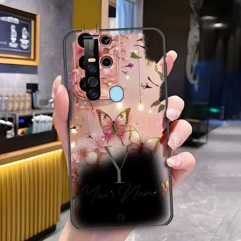 Tecno Camon 15 Pro Cover - Onation Your Name Series - HQ Ultra Shine Premium Infinity Glass Soft Silicon Borders Case