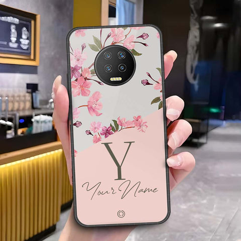 Infinix Note 7 Cover - Onation Your Name Series - HQ Ultra Shine Premium Infinity Glass Soft Silicon Borders Case