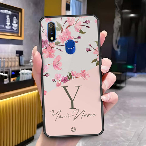 Realme 3 Pro Cover - Onation Your Name Series - HQ Ultra Shine Premium Infinity Glass Soft Silicon Borders Case