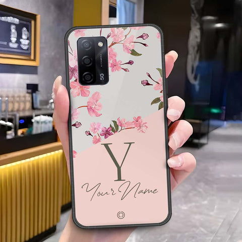 Oppo A55s Cover - Onation Your Name Series - HQ Ultra Shine Premium Infinity Glass Soft Silicon Borders Case