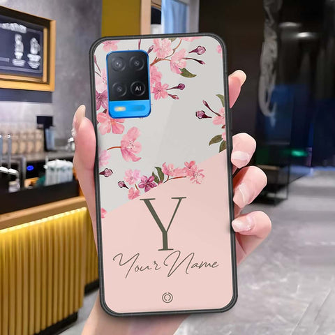 Oppo A54 4G Cover - Onation Your Name Series - HQ Ultra Shine Premium Infinity Glass Soft Silicon Borders Case