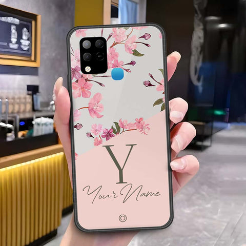 Infinix Hot 10s Cover - Onation Your Name Series - HQ Ultra Shine Premium Infinity Glass Soft Silicon Borders Case