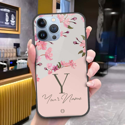 iPhone 14 Pro Max Cover - Onation Your Name Series - HQ Ultra Shine Premium Infinity Glass Soft Silicon Borders Case