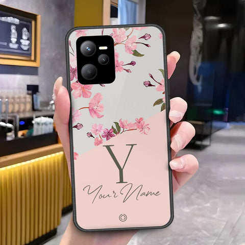 Realme V25 Cover - Onation Your Name Series - HQ Ultra Shine Premium Infinity Glass Soft Silicon Borders Case