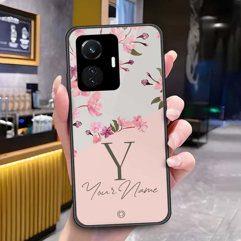 Vivo Y55 4G Cover - Onation Your Name Series - HQ Ultra Shine Premium Infinity Glass Soft Silicon Borders Case