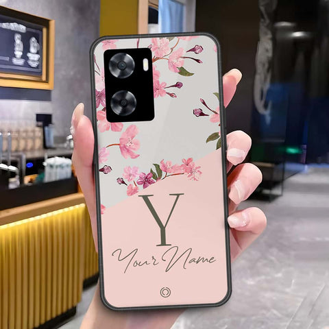 Oppo A77s Cover - Onation Your Name Series - HQ Ultra Shine Premium Infinity Glass Soft Silicon Borders Case