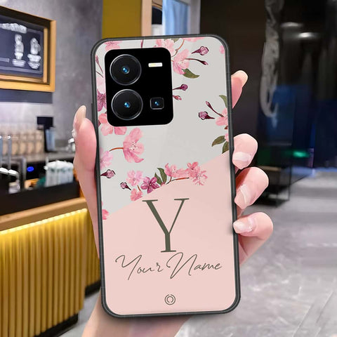 Vivo Y35 4G Cover - Onation Your Name Series - HQ Ultra Shine Premium Infinity Glass Soft Silicon Borders Case