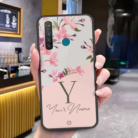 Realme 5 Pro Cover - Onation Your Name Series - HQ Ultra Shine Premium Infinity Glass Soft Silicon Borders Case