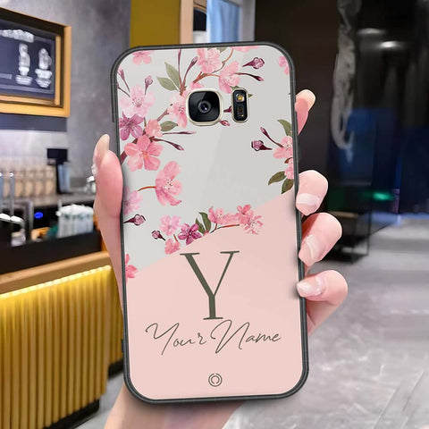 Samsung Galaxy S7 Cover - Onation Your Name Series - HQ Ultra Shine Premium Infinity Glass Soft Silicon Borders Case