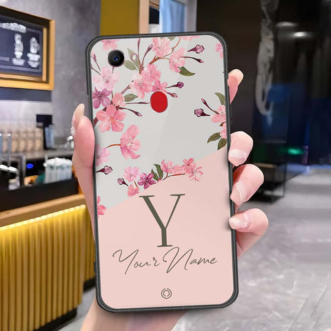 Oppo F7 Cover - Onation Your Name Series - HQ Ultra Shine Premium Infinity Glass Soft Silicon Borders Case