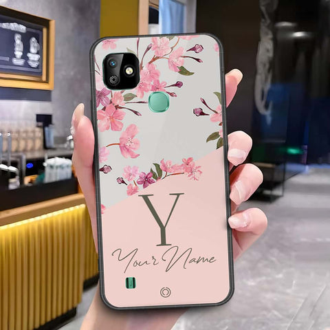 Infinix Smart HD 2021 Cover - Onation Your Name Series - HQ Ultra Shine Premium Infinity Glass Soft Silicon Borders Case