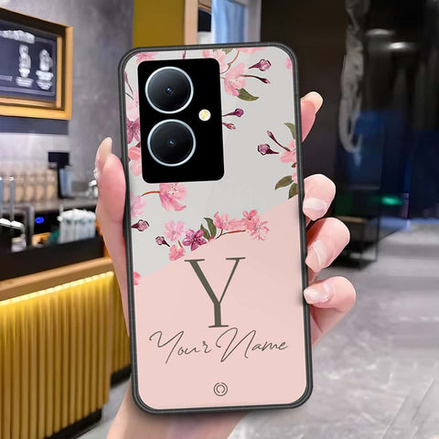 Vivo Y78 Plus 5G Cover - Onation Your Name Series - HQ Ultra Shine Premium Infinity Glass Soft Silicon Borders Case