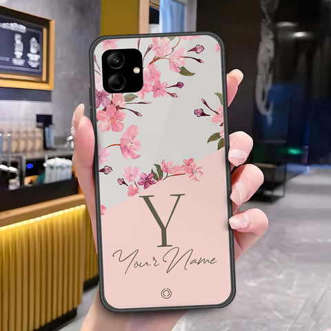 Samsung Galaxy A04e Cover - Onation Your Name Series - HQ Ultra Shine Premium Infinity Glass Soft Silicon Borders Case