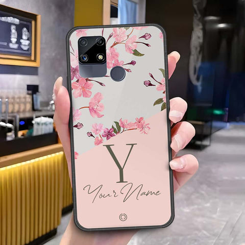 Realme Narzo 30 Cover - Onation Your Name Series - HQ Ultra Shine Premium Infinity Glass Soft Silicon Borders Case