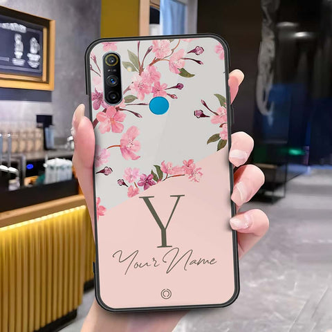 Realme 5i Cover - Onation Your Name Series - HQ Ultra Shine Premium Infinity Glass Soft Silicon Borders Case