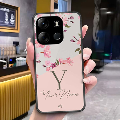 Tecno Spark Go 2023 Cover - Onation Your Name Series - HQ Ultra Shine Premium Infinity Glass Soft Silicon Borders Case