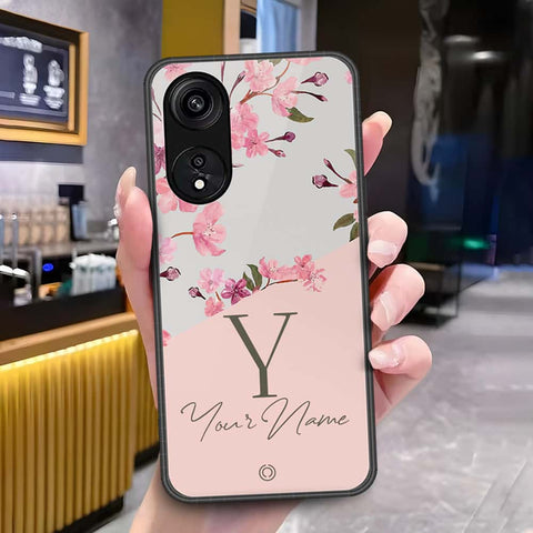 Oppo A1 Pro Cover - Onation Your Name Series - HQ Ultra Shine Premium Infinity Glass Soft Silicon Borders Case