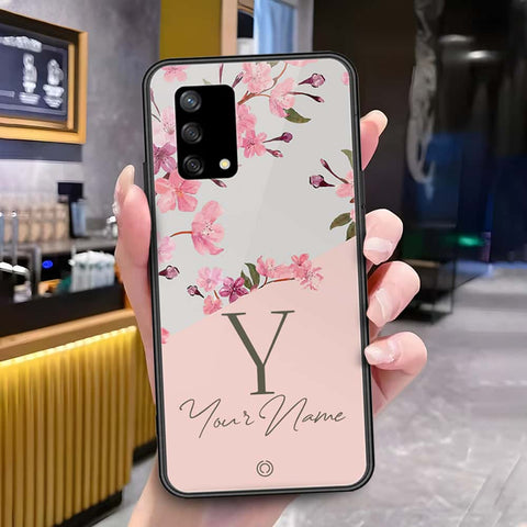 Oppo A74 Cover - Onation Your Name Series - HQ Ultra Shine Premium Infinity Glass Soft Silicon Borders Case