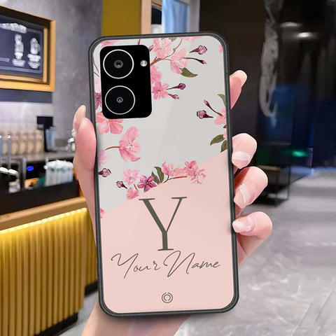 Realme 10 Cover - Onation Your Name Series - HQ Ultra Shine Premium Infinity Glass Soft Silicon Borders Case