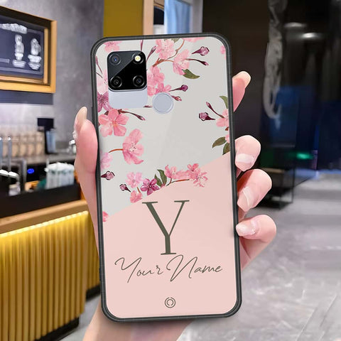 Realme C12 Cover - Onation Your Name Series - HQ Ultra Shine Premium Infinity Glass Soft Silicon Borders Case