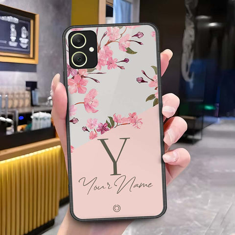 Samsung Galaxy F05 Cover - Onation Your Name Series - HQ Ultra Shine Premium Infinity Glass Soft Silicon Borders Case