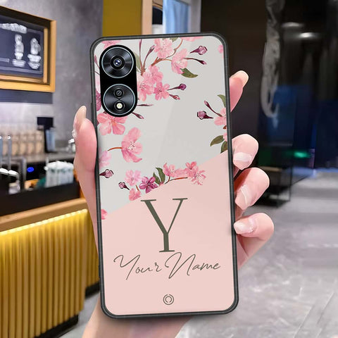 Oppo A78 4G Cover - Onation Your Name Series - HQ Ultra Shine Premium Infinity Glass Soft Silicon Borders Case