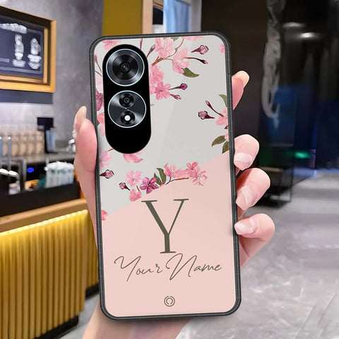 Oppo A60 Cover - Onation Your Name Series - HQ Ultra Shine Premium Infinity Glass Soft Silicon Borders Case