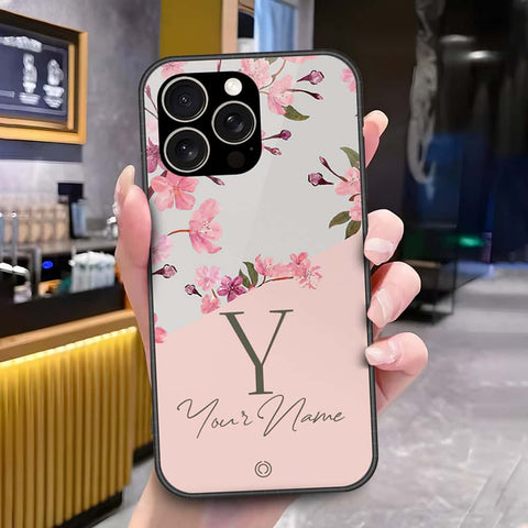 IPhone 15 Pro Cover - Onation Your Name Series - HQ Ultra Shine Premium Infinity Glass Soft Silicon Borders Case