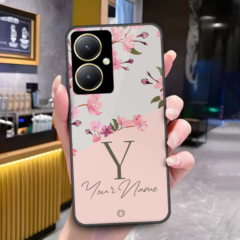 Vivo Y35m Plus Cover - Onation Your Name Series - HQ Ultra Shine Premium Infinity Glass Soft Silicon Borders Case
